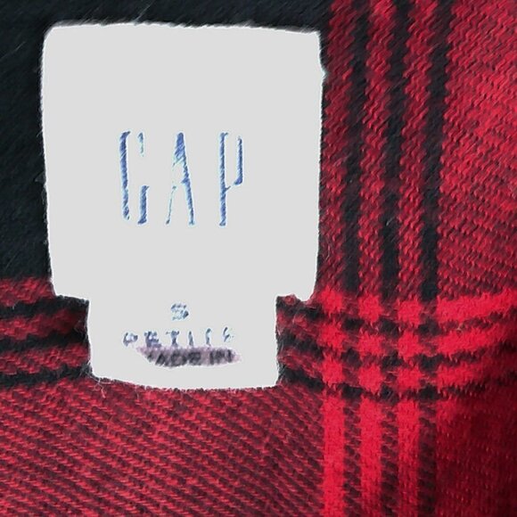 Gap - Red/Black Plaid Flannel Mini Dress - SP - Picture 5 of 7